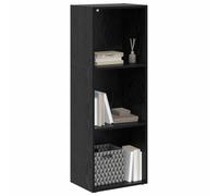 vidaXL Étagère 3 Niveaux 40 x 30 x 114 cm Bois d'ingénierie Chêne Noir
