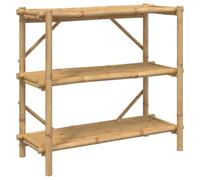 vidaXL Étagère à 3 niveaux 100x40x90 cm Bambou – Étagère de rangement et présentation