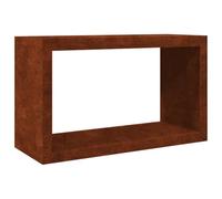 vidaXL Portant de bois de chauffage 100x40x60 cm acier résistant aux intempéries magasin de bûches porte-bûches de 850988