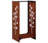 vidaXL Étagère à Bois 40x30x80 cm Acier résistant aux intempéries