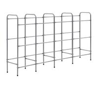 vidaXL Étagère à caisses pour 12 caisses Argenté 190x33x116 cm Acier
