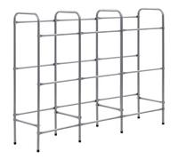 VIDAXL Étagère pour 9 caisses - Argenté 145x33x116 cm