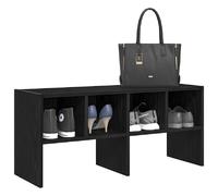 vidaXL Étagère à chaussures chêne noir