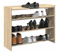 vidaXL Étagère à Chaussures chêne Sonoma 80x25x62 cm Bois ingénierie, Rangement de Chaussures, Armoire de Rangement de Chaussures, Placard à Chaussures