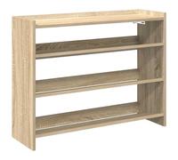 vidaXL Étagère à Chaussures chêne Sonoma 80x25x62 cm Bois ingénierie, Rangement de Chaussures, Armoire de Rangement de Chaussures, Placard à Chaussures