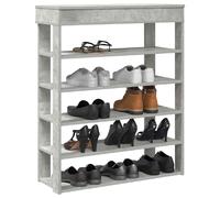 vidaXL Étagère à chaussures - Gris béton