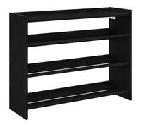 vidaXL Étagère à chaussures 80x25x62 cm bois d'ingénierie noir – 859915
