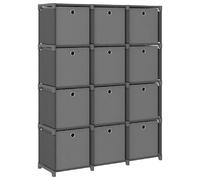 VIDAXL Étagère à cubes 12 + boîtes