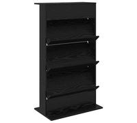 vidaXL Étagère à magazines avec étagère Chêne noir 70 x 41 x 126 cm