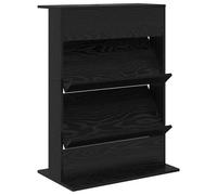 vidaXL Étagère à magazines avec étagère Chêne noir 70 x 41 x 96 cm