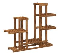 vidaXL Étagère à plantes, bois massif d'acacia, naturel, 118 x 25 x 96,5 cm