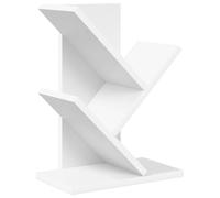 vidaXL Étagère Arbre 3 Niveaux 30 x 18 x 40 cm Bois d'ingénierie Blanc