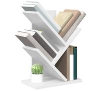 vidaXL Étagère Arbre 3 Niveaux 30 x 18 x 40 cm Bois d'ingénierie Blanc, Étagère Arbre stylée, Meuble Moderne étroit, Support déco pour Le Salon, étagères Maison Tendance