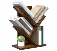 vidaXL Étagère Arbre 3 Niveaux 30 x 18 x 40 cm Bois d'ingénierie, Étagère Arbre stylée, Meuble Moderne étroit, Support déco pour Le Salon, étagères Maison Tendance