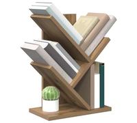 vidaXL Étagère Arbre 3 Niveaux 30 x 18 x 40 cm Bois d'ingénierie, Étagère Arbre stylée, Meuble Moderne étroit, Support déco pour Le Salon, étagères Maison Tendance