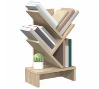 vidaXL Étagère Arbre 3 Niveaux 30 x 18 x 48 cm Bois d'ingénierie, Étagère Arbre stylée, Meuble Moderne étroit, Support déco pour Le Salon, étagères Maison Tendance