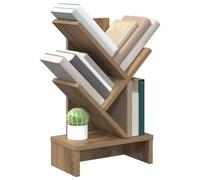 vidaXL Étagère Arbre 3 Niveaux 30 x 18 x 48 cm Bois d'ingénierie, Étagère Arbre stylée, Meuble Moderne étroit, Support déco pour Le Salon, étagères Maison Tendance