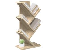 vidaXL Étagère Arbre 4 niveaux 30×18×60 cm Bois d'ingénierie – Meuble moderne étroit, déco salon