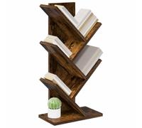 vidaXL Étagère Arbre 4 Niveaux 30 x 18 x 60 cm Bois d'ingénierie, Étagère Arbre stylée, Meuble Moderne étroit, Support déco pour Le Salon, étagères Maison Tendance