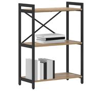 vidaXL Étagère Chêne Artisanal 60 x 30 x 85 cm Bois d'ingénierie, Étagère Industrielle Moderne, Rangement en étagères, déco pour Organiser ta Maison, Meuble Livre Libre