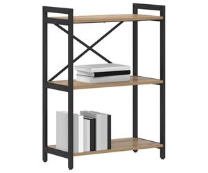 vidaXL Étagère Chêne Artisanal 60 x 30 x 85 cm Bois d'ingénierie, Étagère Industrielle Moderne, Rangement en étagères, déco pour Organiser ta Maison, Meuble Livre Libre