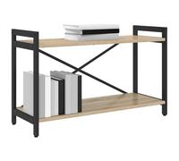 vidaXL Étagère Chêne Sonoma 80 x 30 x 50 cm Bois d'ingénierie, Étagère Industrielle Moderne, Rangement en étagères, déco pour Organiser ta Maison, Meuble Livre Libre