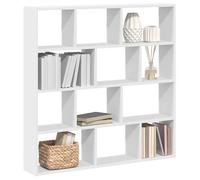 vidaXL Étagère cube murale 12 compartiments flottante blanc bois d'ingénierie
