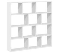 vidaXL Étagère Cube Murale 12 Compartiments Blanc Bois d'ingénierie, étagère Cube Flottante, étagère à boîtes flottantes, Rangement Cube Mural