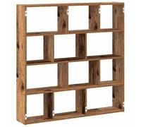 vidaXL Étagère cube murale 12 compartiments vieux bois bois ingénierie Marron