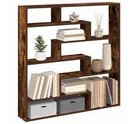 vidaXL Étagère cube murale 7 compartiments chêne fumé bois ingénierie Marron