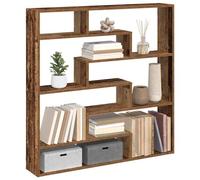 vidaXL Étagère cube murale 7 compartiments vieux bois bois ingénierie Marron