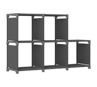 vidaXL Étagère d'affichage 5 cubes - Gris