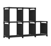 vidaXL Étagère d'affichage 5 cubes Noir