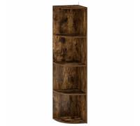 vidaXL Étagère d'angle 4 Niveaux 31,5 x 31 x 130 cm Bois d'ingénierie