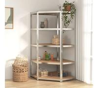 vidaXL Étagère d'Angle 5 Niveaux - Acier