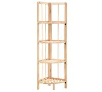 vidaXL Étagère d'angle bois de cèdre 27 x 27 x 110 cm 246435