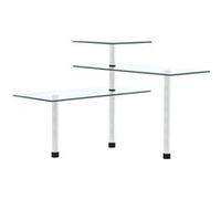 vidaXL Étagère d'angle Verre trempé
