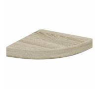 vidaXL Étagère d'angle flottante Chêne 25x25x3,8 cm MDF Multicolore