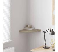 Vidaxl Étagère D'angle Flottante Chêne 35x35x3,8 Cm Mdf Multicolore