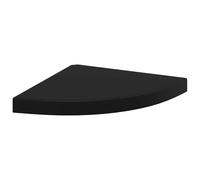 vidaXL Etagère d'angle Flottante Etagère Murale Bibliothèque Support Panneau Mural Salon Chambre Bureau Maison Intérieur Noir 35x35x3,8 cm MDF