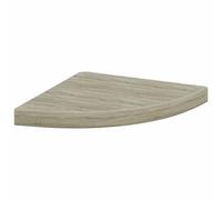 vidaXL Etagère d'angle Flottante Etagère Murale Bibliothèque Support Panneau Mural Salon Chambre Maison Intérieur Couleur de Chêne 35x35x3,8 cm MDF