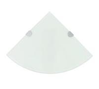 VIDAXL Étagère Murale Angle Verre