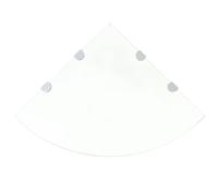 vidaXL Étagère de coin Verre Transparent 45x45 cm