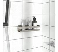 vidaXL Étagère de douche 23x6,5x6 cm acier inoxydable 304 brossé