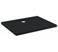 vidaXL Étagère de douche avec points antidérapants, 100 x 80 x 4 cm, ABS, noir