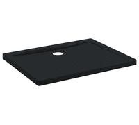 vidaXL Étagère de douche avec points antidérapants, 90 x 70 x 4 cm, ABS, noir