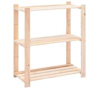 vidaXL Étagère de stockage 3 niveaux 80x38x90 cm Pin solide 150 kg