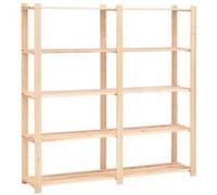 vidaXL Étagère de stockage avec 5 étagères 170×38×170 cm Pin massif 500 kg