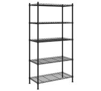 vidaXL Étagère de stockage avec 5 étagères 90x35x180 cm noir 250 kg