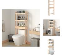 vidaXL Étagère de toilette 63x26x171 cm pin massif - porte-serviettes